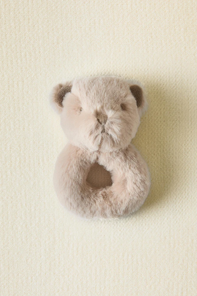 CHILDREN’S BEAR SOFT PLUSH TOY RATTLE