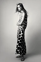 POLKA DOT MAXI DRESS ZW COLLECTION