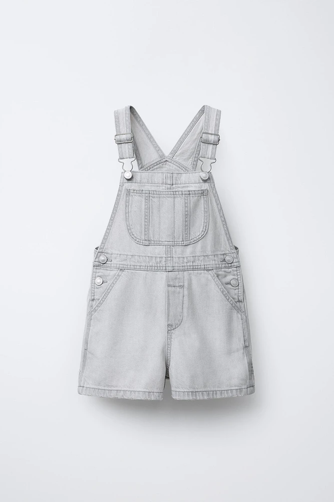 SALOPETTE SHORT EN DENIM