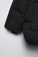 WATER REPELLENT PUFFER JACKET WITH HOOD