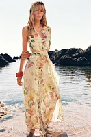 ROBE IMPRIMÉE FLORALE AJOURÉE