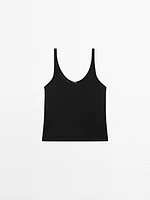 100% linen strappy top