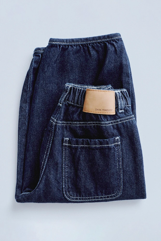 TIMELESZ - DARTED BAGGY JEANS