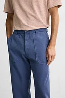 PANTALON STRAIGHT FIT CANVAS