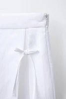 JUPE-SHORT BERMUDA LACET 100 % LIN
