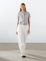 Cardigan boutons fantaisie