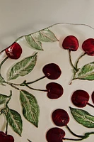 ASSIETTE À DESSERT VERRE RECYCLABLE CERISES