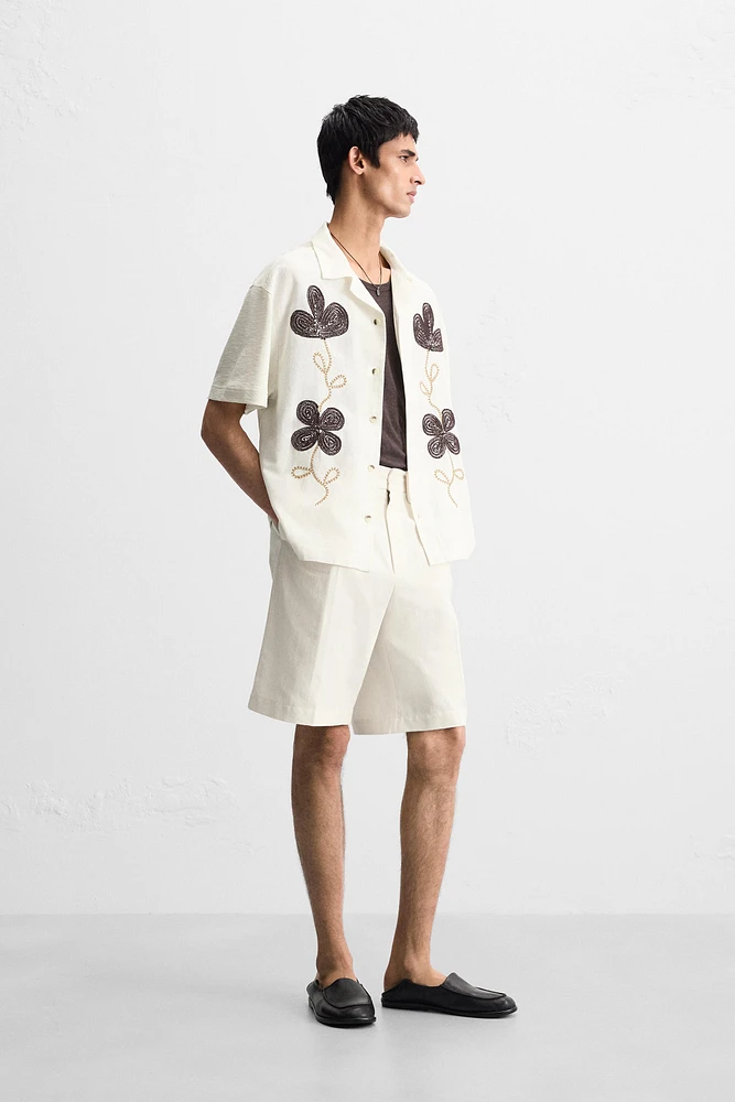 FLORAL EMBROIDERY SHIRT