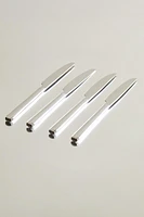 SET OF SHINY STEEL KNIVES (SET OF 4)