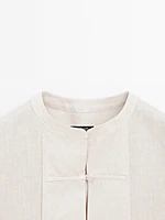 Waistcoat with bib front and Japanese details