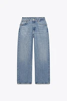 RELAXED OVERSIZE HIGH-WAIST RHINESTONE JEANS