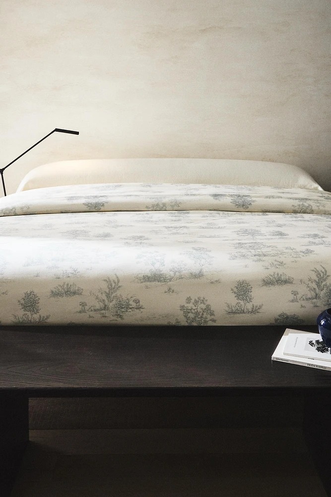 HOUSSE DE COUETTE SATIN TOILE JOUY