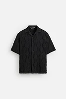 CHEMISE JACQUARD TEXTURÉE