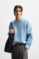 TEXTURED WOOL SWEATER