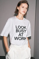 OVERSIZE TEXT T-SHIRT