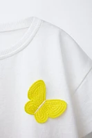 T-SHIRT À APPLIQUÉ PAPILLONS