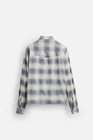 CHEMISE STRUCTURE À CARREAUX