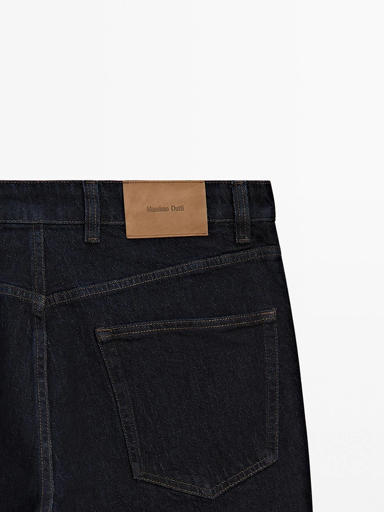 Faux jean tapered