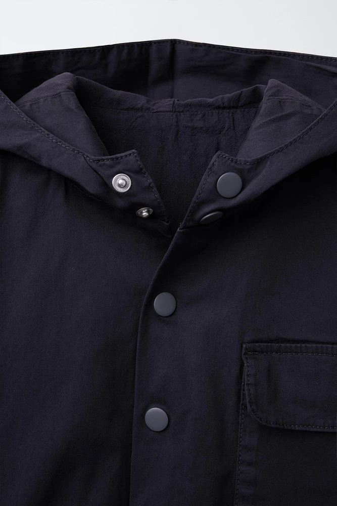 LOGO HOODED JACKET