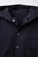 LOGO HOODED JACKET