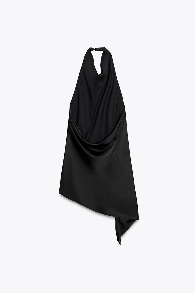 ZW COLLECTION SATIN HALTER TOP