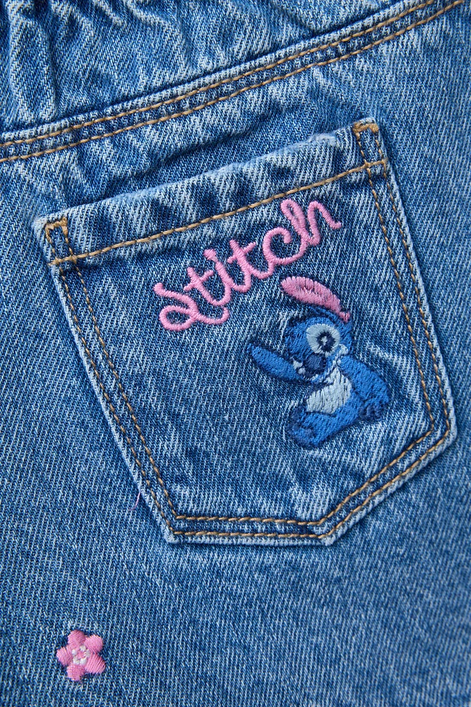 JUPE-SHORT EN JEAN LILO & STITCH © DISNEY