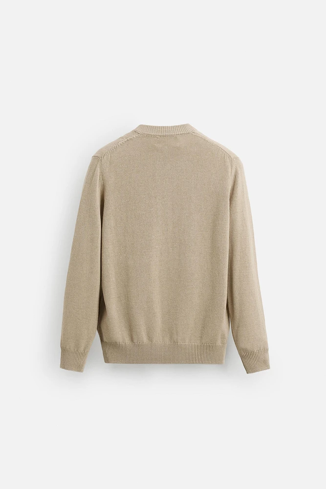 COTTON - LINEN SWEATER