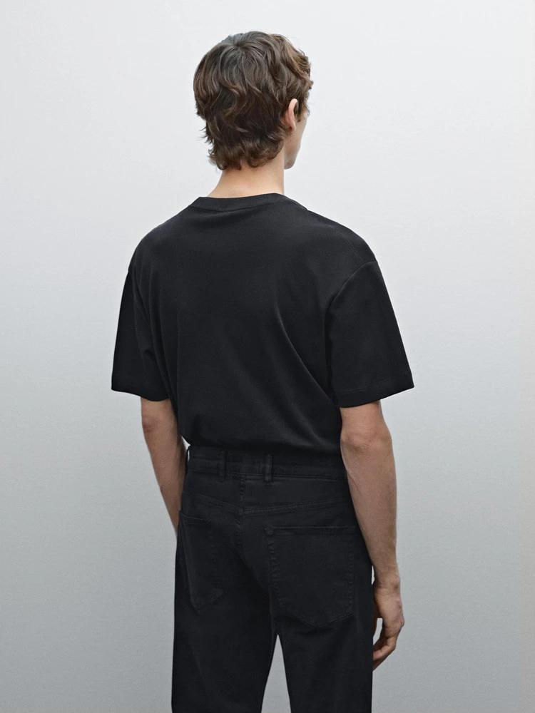 T-shirt medium weight 100 % coton