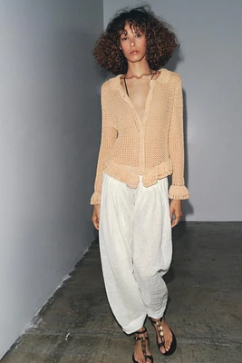 CROCHET KNIT CARDIGAN