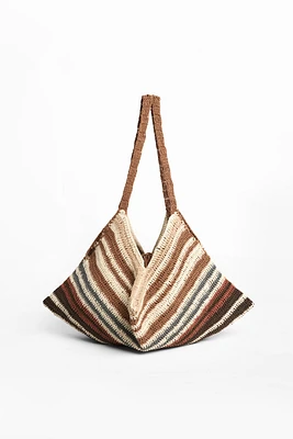 SAC À ÉPAULE EFFET CROCHET