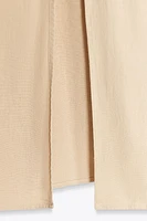 LINEN STRAPPY MIDI DRESS