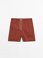 Short de bain uni regular ft