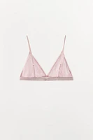 FLORAL POINTELLE BRALETTE