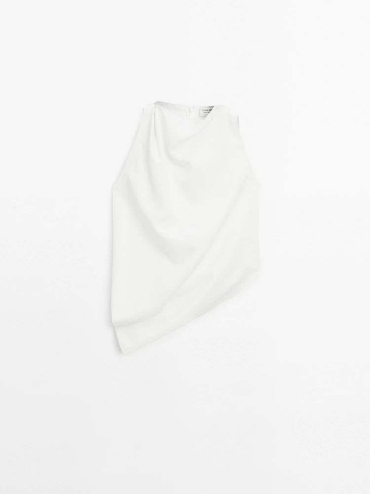 Top fluide drapé asymétrique - Limited Edition