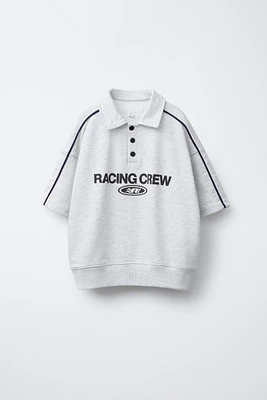 SWEAT POLO À INSCRIPTION