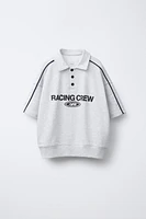 SWEAT POLO À INSCRIPTION