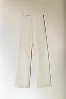 BEIGE SILK PANTS