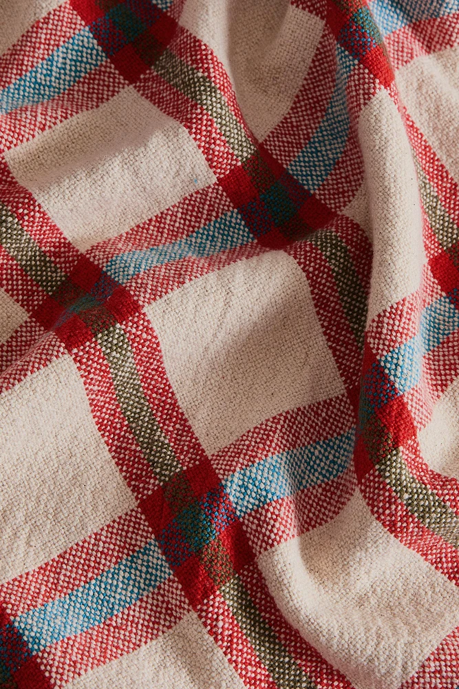 NAPPE COTON ÉPAIS CARREAUX