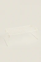 FOLDABLE LACQUERED METAL RACK