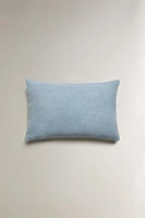 PLAIN LINEN THROW PILLOW COVER
