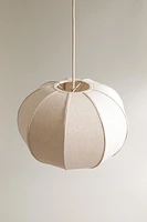 LARGE LINEN PENDANT LAMP