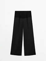 Pantalon fluide avec ceinture large en cuir - Limited Edition
