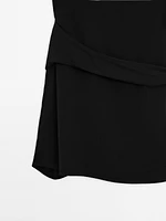 Crepe top with knot detail - Limited Edition