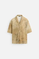 CHEMISE EN MAILLE À IMPRIMÉ ABSTRAIT