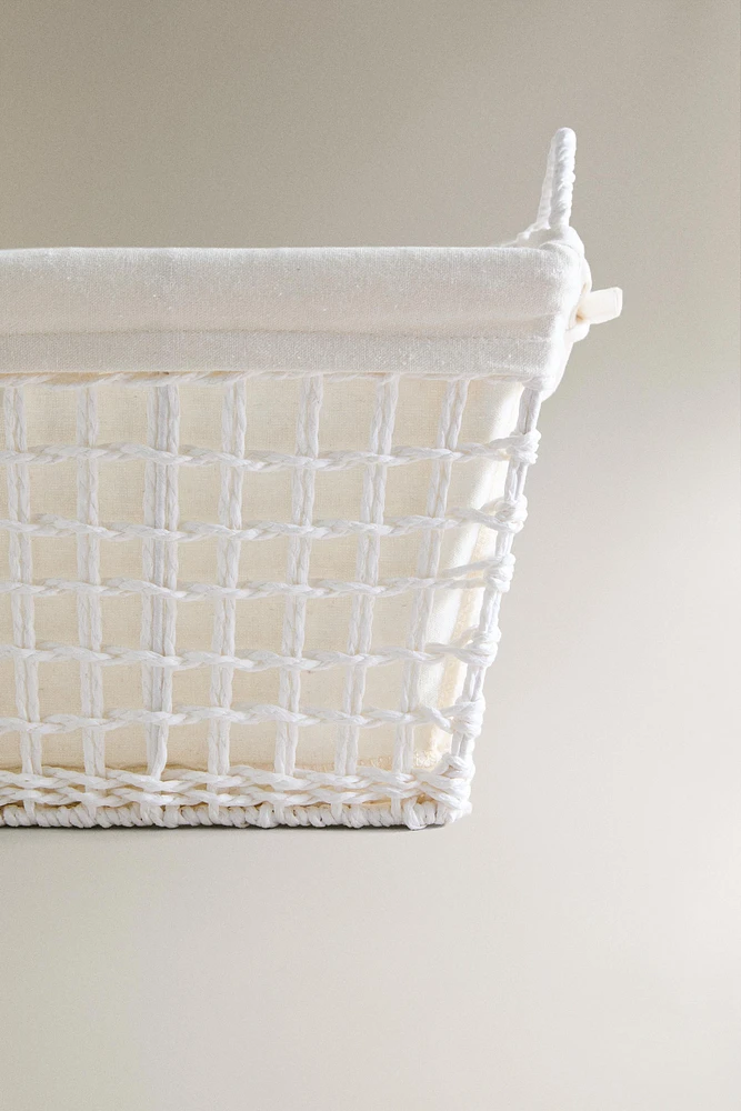 PANIER AVEC TISSU INTÉRIEUR
