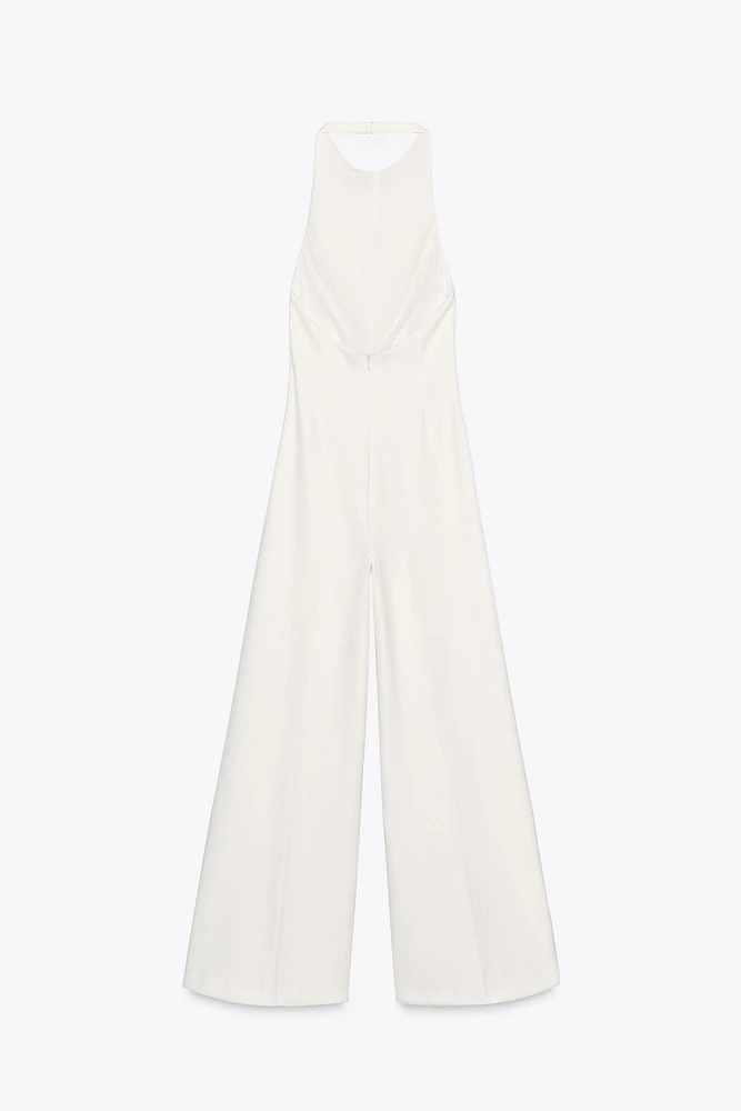 OPEN BACK LONG JUMPSUIT