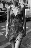 ZW COLLECTION EMBROIDERED TULLE DRESS