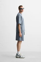 INTERLOCK STRUCTURED SHORTS