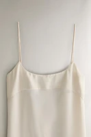 BEIGE SILK NIGHTGOWN