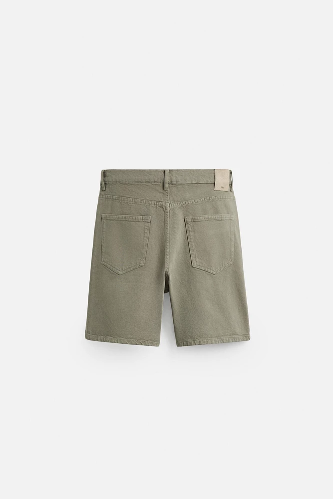 REGULAR FIT DENIM SHORTS